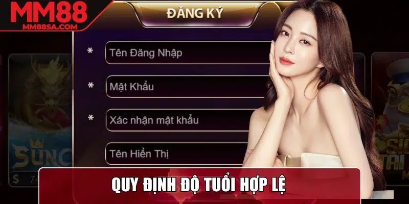 Quy định độ tuổi hợp lệ
