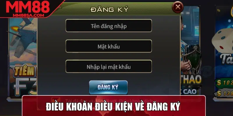 Điều khoản điều kiện về đăng ký