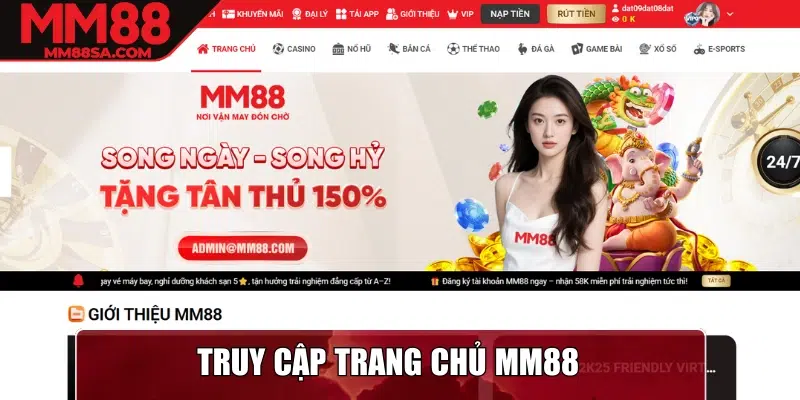 Truy cập trang chủ MM88